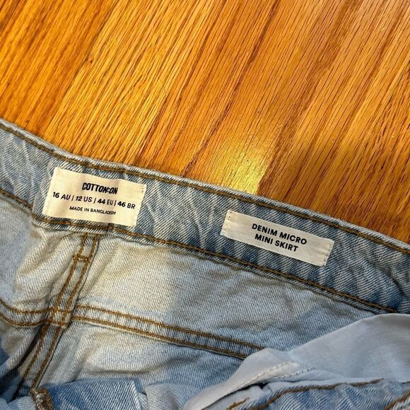 Denim Micro Mini Skirt - Picture 6 of 6